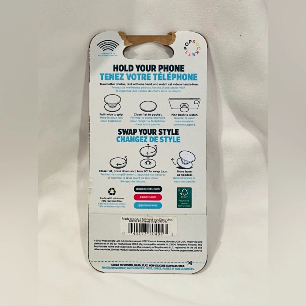 PopSockets Genuine Corgi PopGrip Phone Stand - Blue and purple gradient